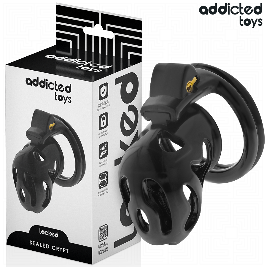 Addicted Toys — À pénis cryptée verrouillée et scellée 8 cm