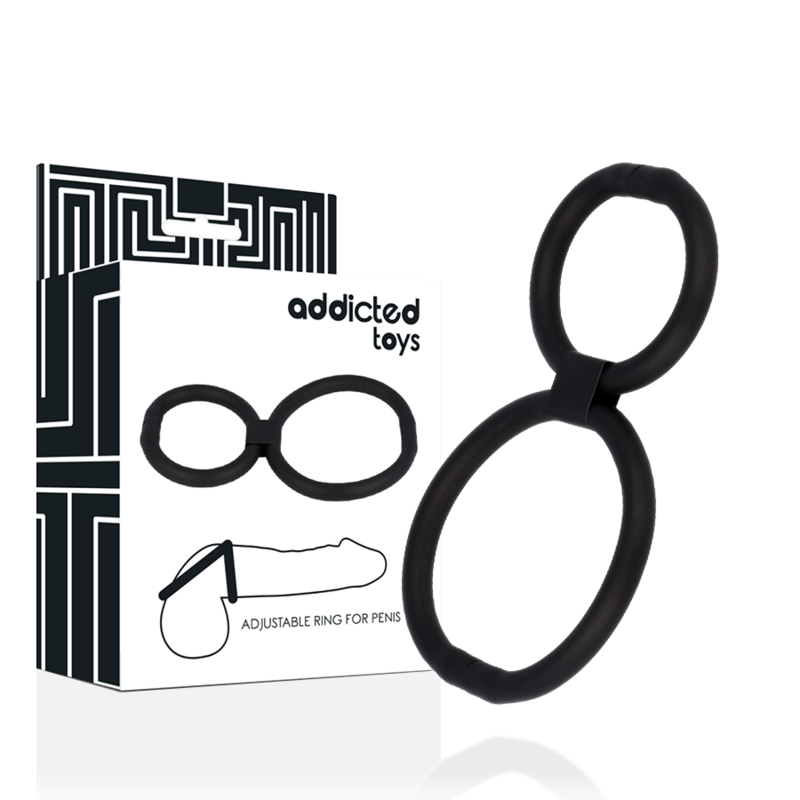 Addicted Toys – Doppel-Penisring aus Silikon für Penis und Hoden