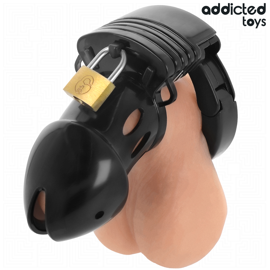 Jaula de castidad Addicted Toys con anillo ajustable, 7,5 cm
