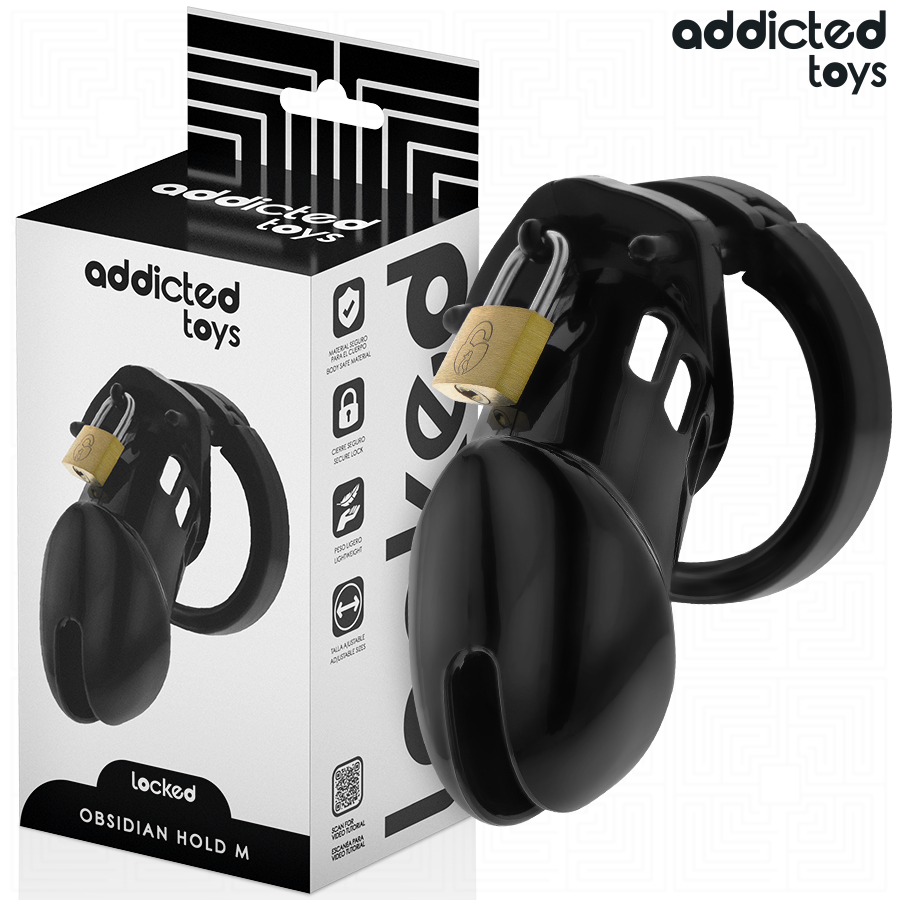 Addicted Toys — Cage à pénis obsidian hold taille m
