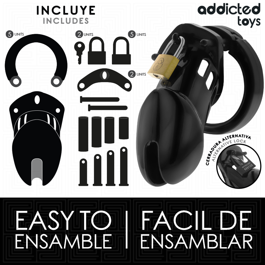Addicted Toys Obsidian Hold – Peniskäfig, Größe M