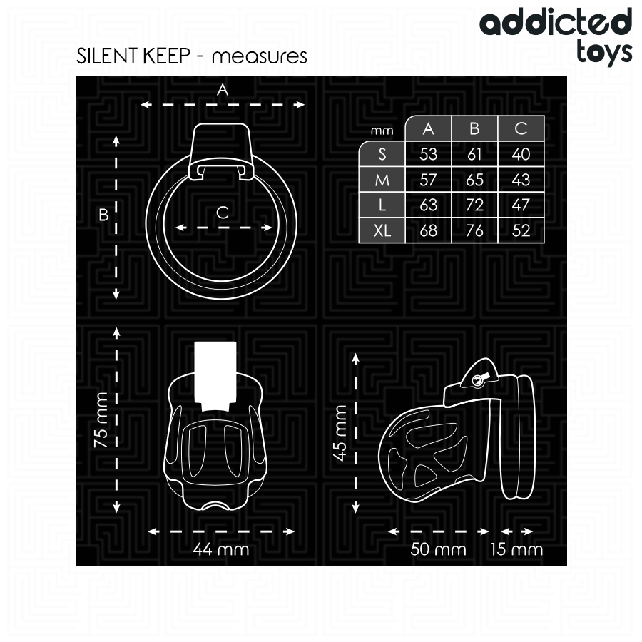 Addicted Toys — Cage à pénis silencieuse 7,5 cm
