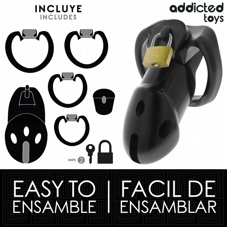 Gabbia di castità Addicted Toys Unbroken Den, 9,8 cm