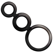 Addicted Toys – Penisring-Set mit 3 Größen – Rauchgrau