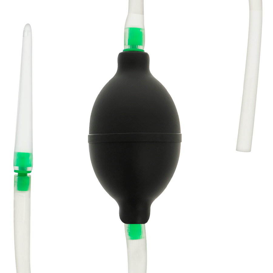 Pera de ducha anal Addicted Toys de TPR negro