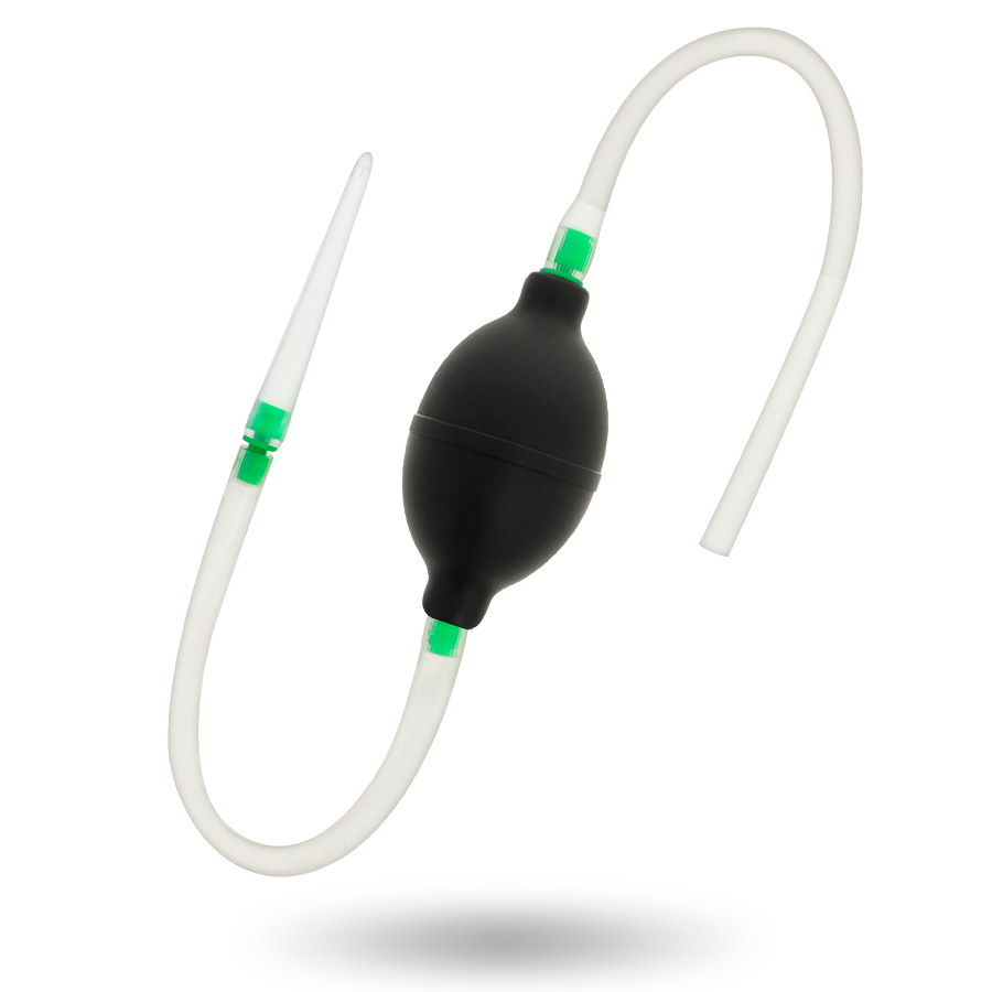 Pera de ducha anal Addicted Toys de TPR negro