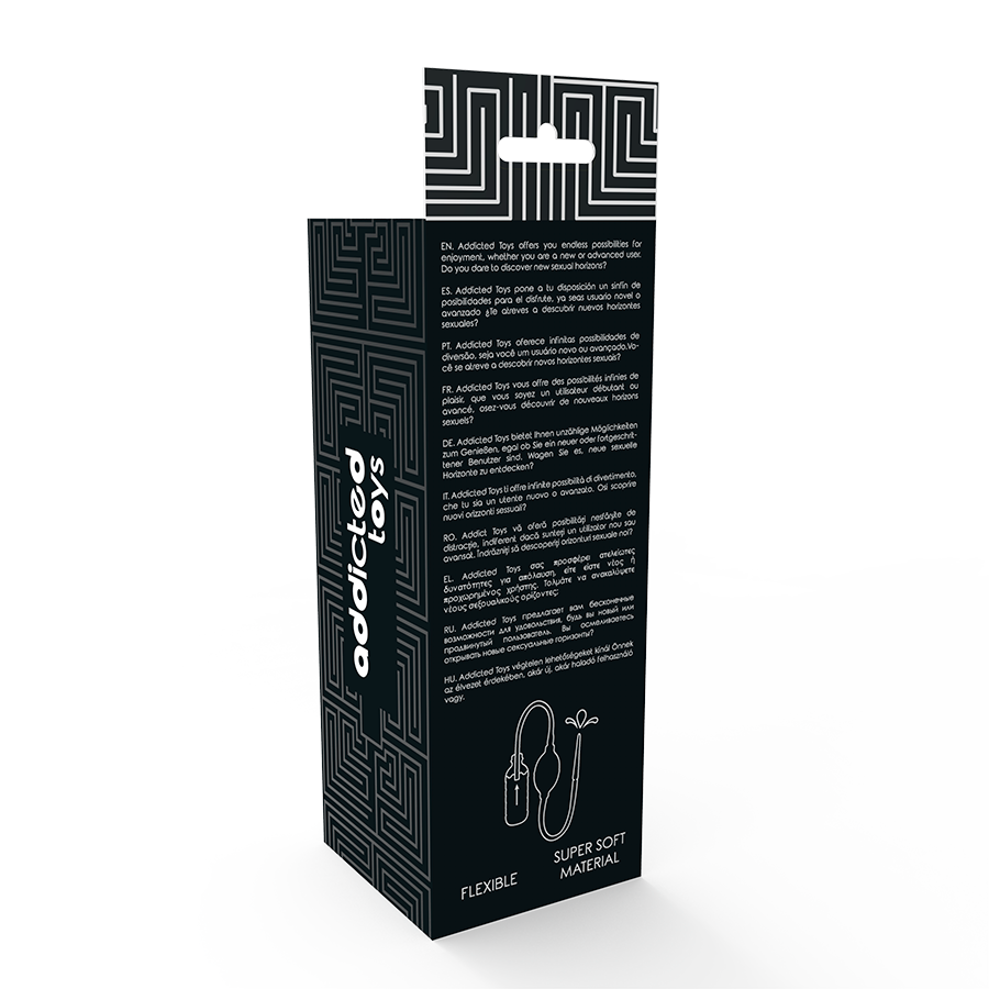 Pera de ducha anal Addicted Toys de TPR negro