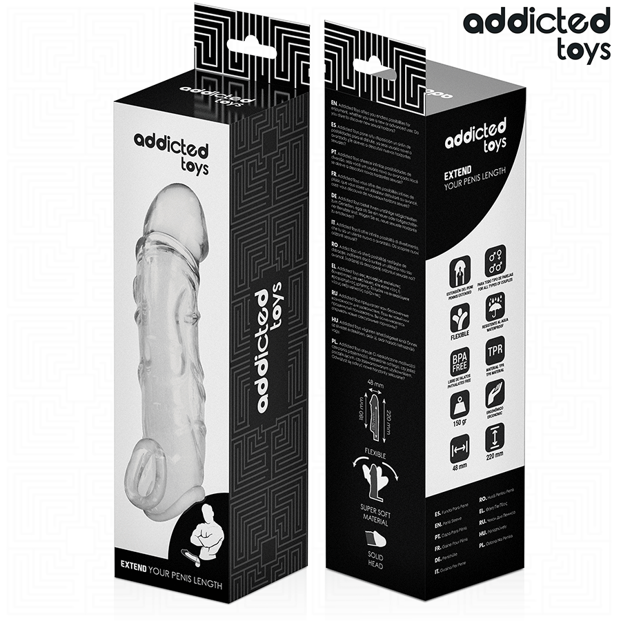Addicted Toys — Gaine transparente réaliste