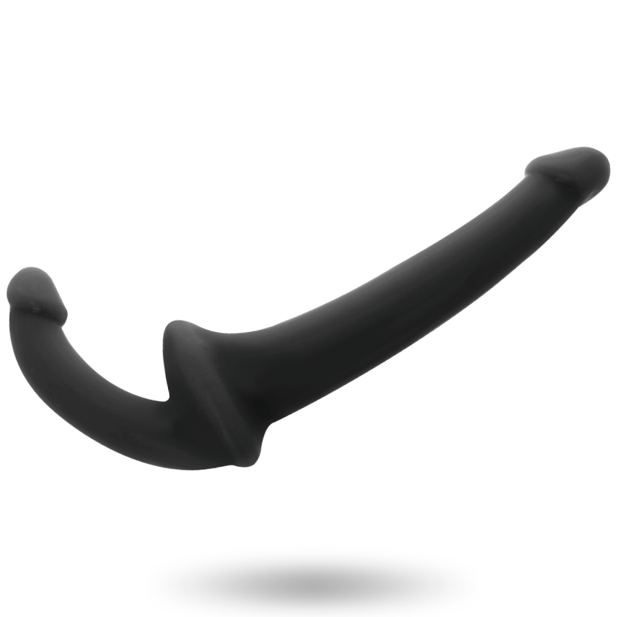 Addicted Toys – Strap-on senza imbracatura, dildo doppio – Nero