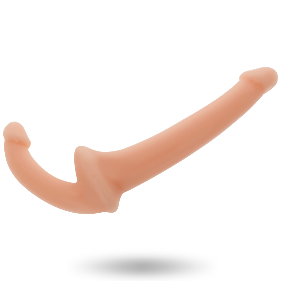 Addicted Toys – Strap-on senza imbracatura, dildo doppio – Carne chiaro