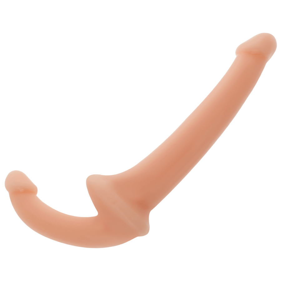 Addicted Toys – Strap-on senza imbracatura, dildo doppio – Carne chiaro