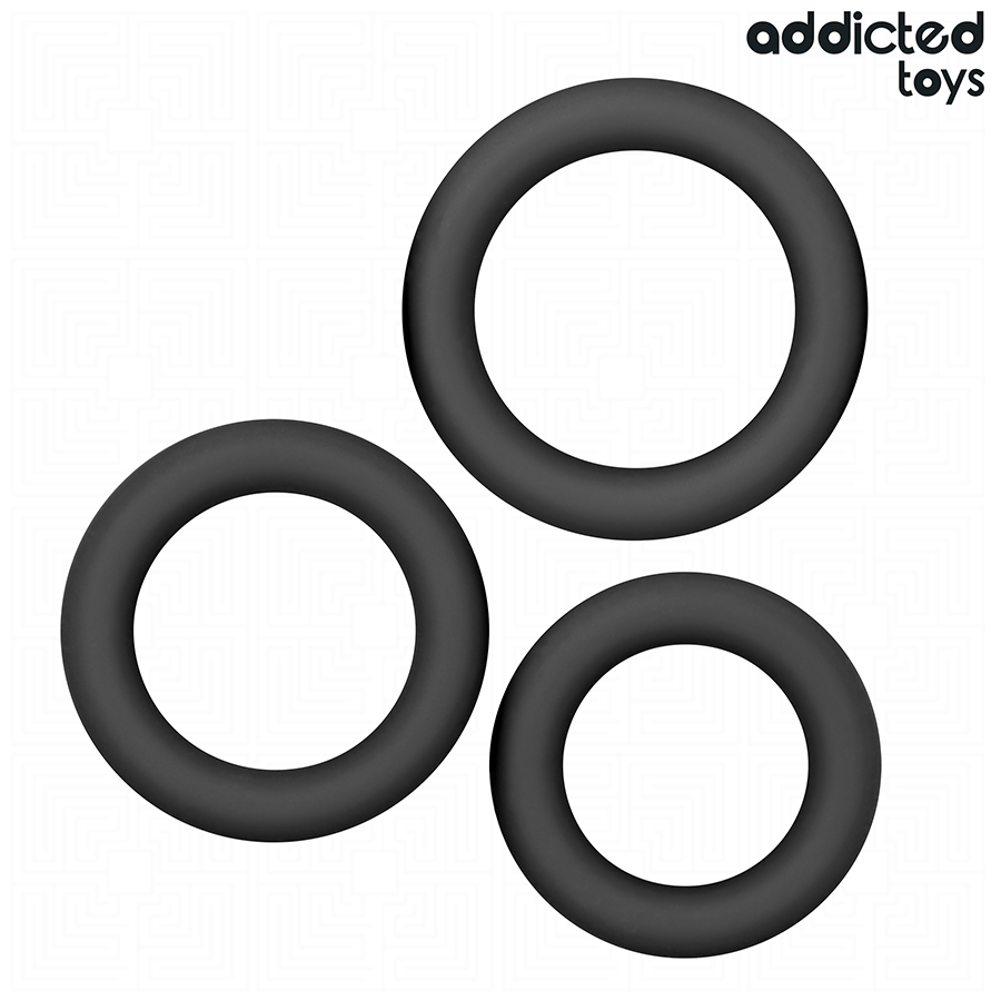 Addicted Toys — 3 anneaux silicone épais