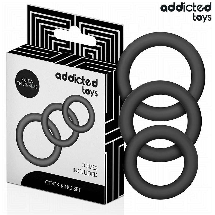 Addicted Toys — 3 anneaux silicone épais
