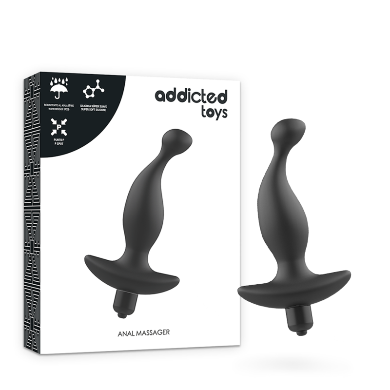 Addicted Toys — Masseur anal avec vibration noire modèle 1