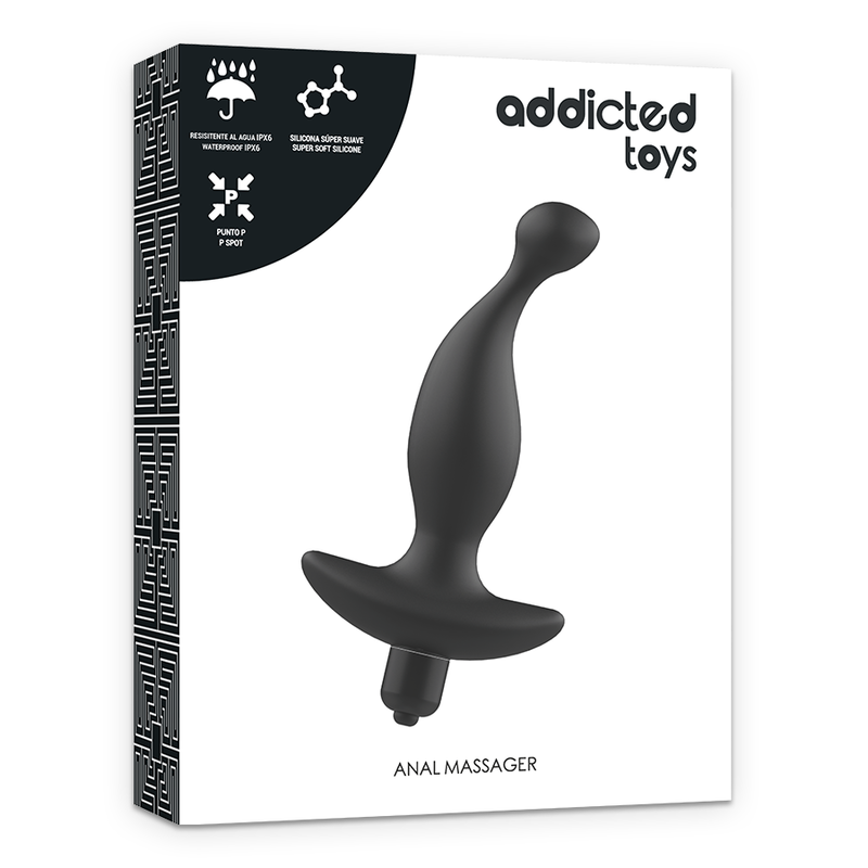 Addicted Toys — Masseur anal avec vibration noire modèle 1