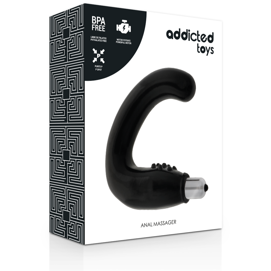 Addicted Toys – schwarzes Anal-Massagegerät