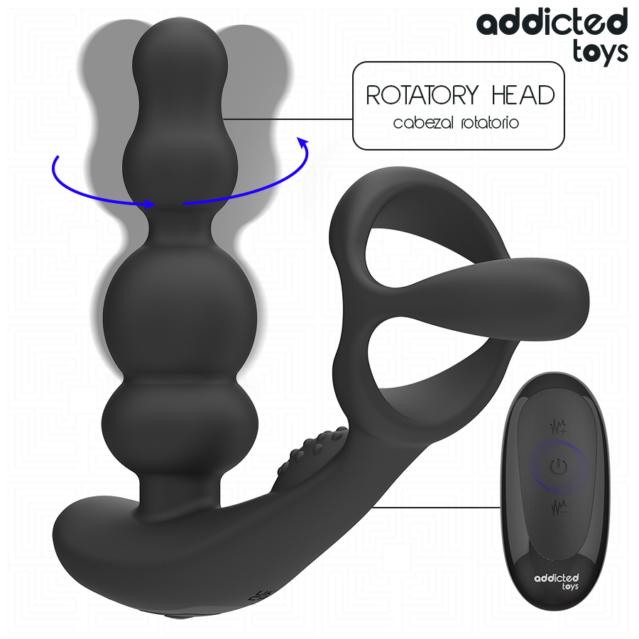 Addicted Toys – rotierendes Prostata-Massagegerät mit Fernbedienung