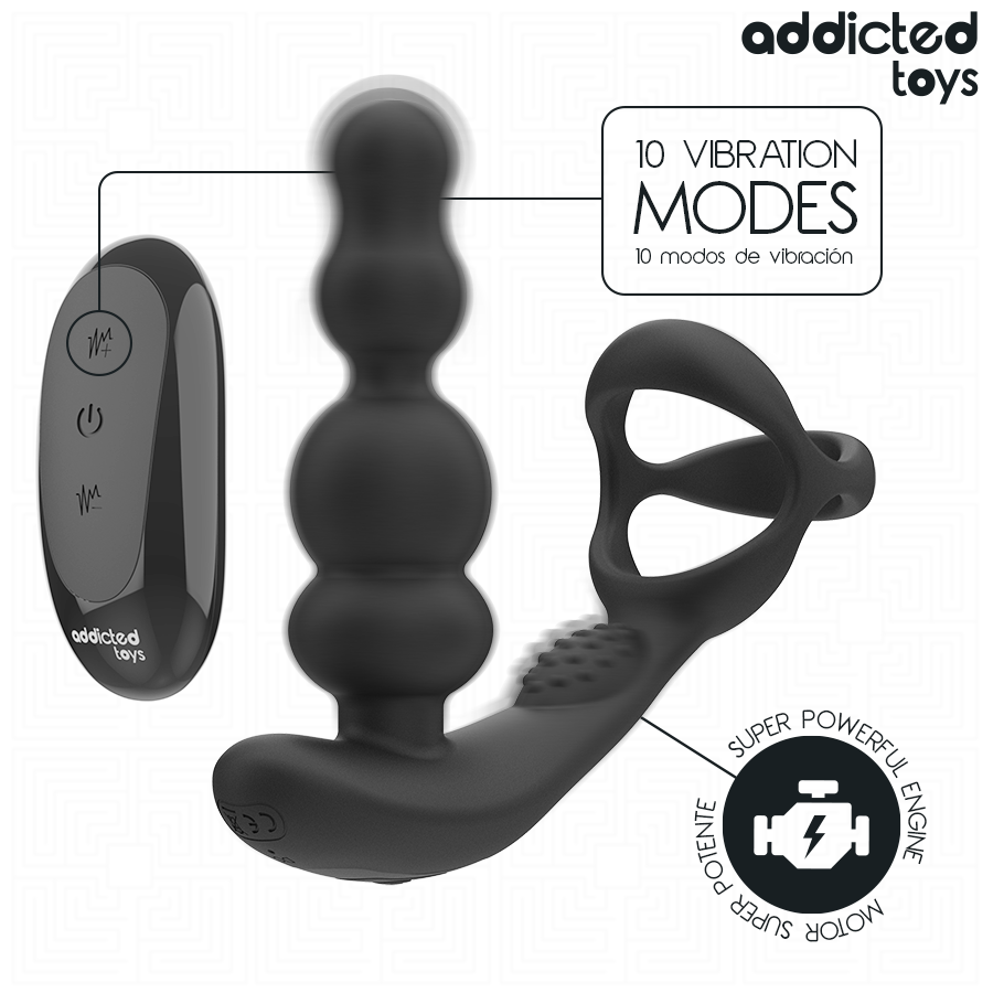 Addicted Toys – rotierendes Prostata-Massagegerät mit Fernbedienung