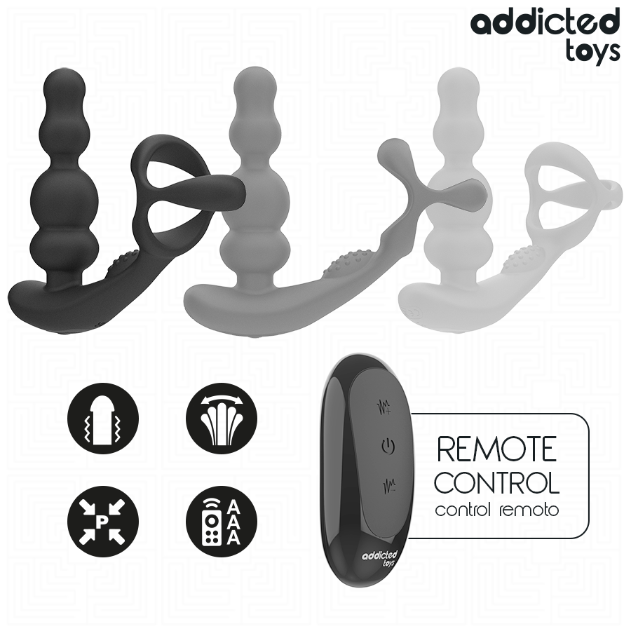 Addicted Toys – rotierendes Prostata-Massagegerät mit Fernbedienung