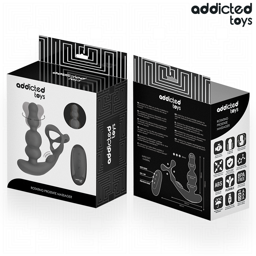 Addicted Toys – rotierendes Prostata-Massagegerät mit Fernbedienung