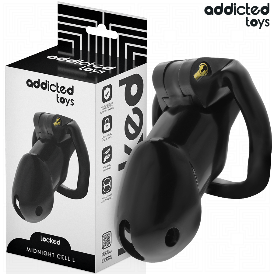 Addicted Toys Midnight Cell – Peniskäfig, Größe L