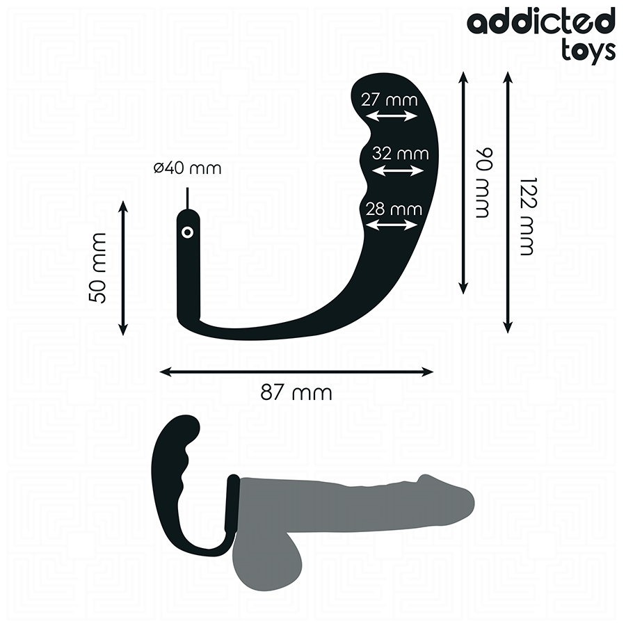 Addicted Toys – Plug anale con anello, modello 4