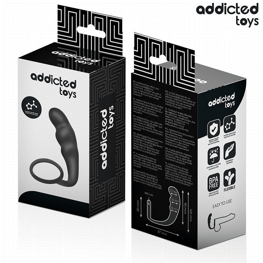 Addicted Toys – Plug anale con anello, modello 4