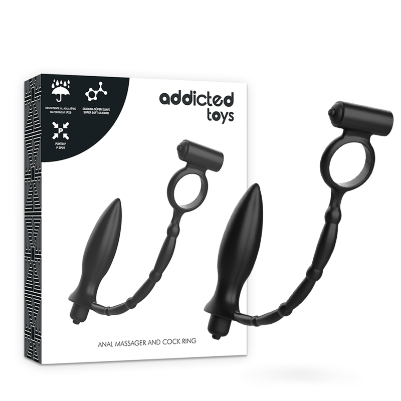 Addicted Toys — Plug anal avec anneau vibrant