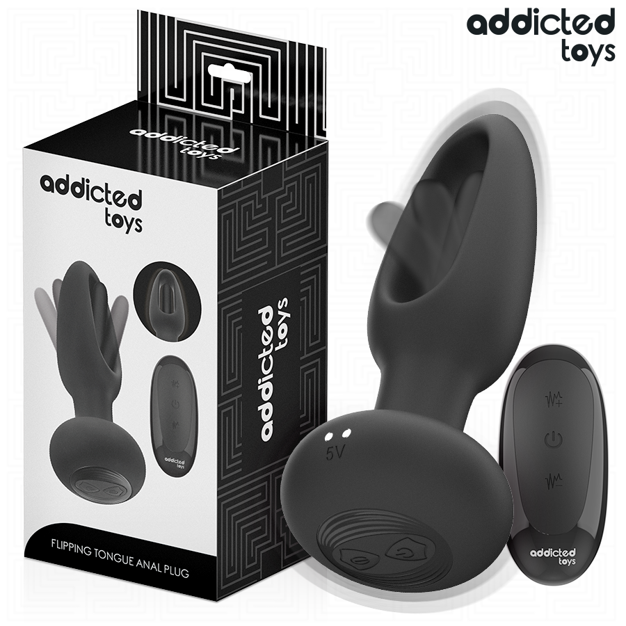 Addicted Toys – Plug anal con lengua vibradora y mando