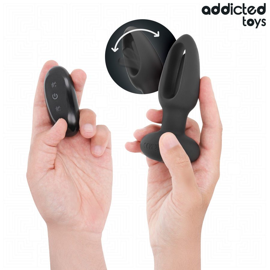Addicted Toys – Plug anal con lengua vibradora y mando