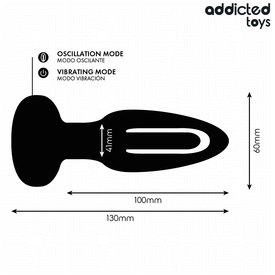 Addicted Toys – Plug anal con lengua vibradora y mando