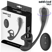 Addicted Toys – Plug anal con vibración, ondulación de 360° y estimulador testicular