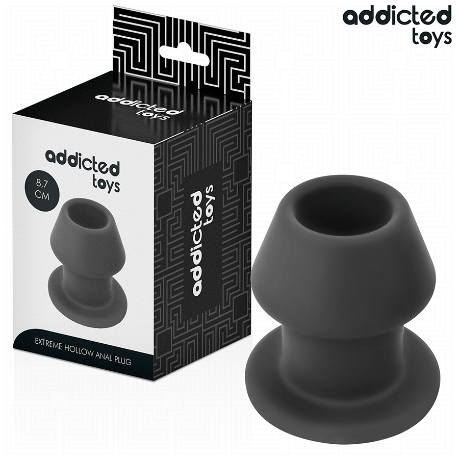 Addicted Toys – Plug anale cavo largo, da 6 a 8 cm di diametro – Taglia M · 8,7 cm
