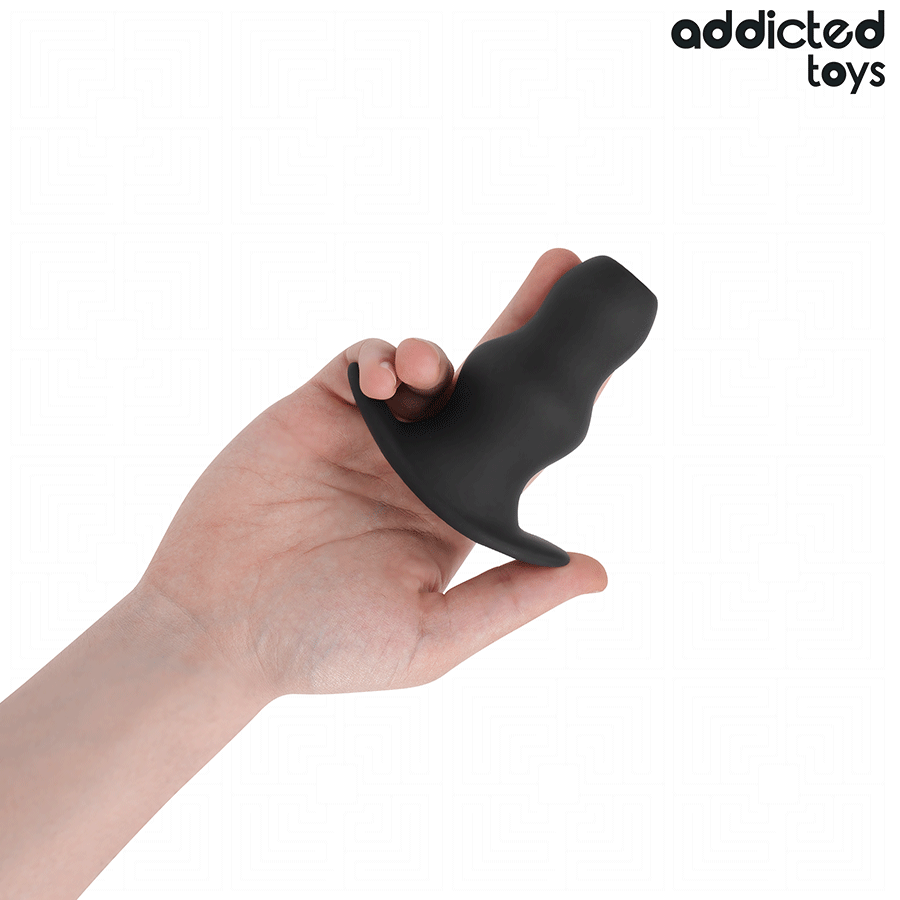Addicted Toys – Plug anal hueco de silicona, tallas S a XXL – Talla M · 9,6 cm