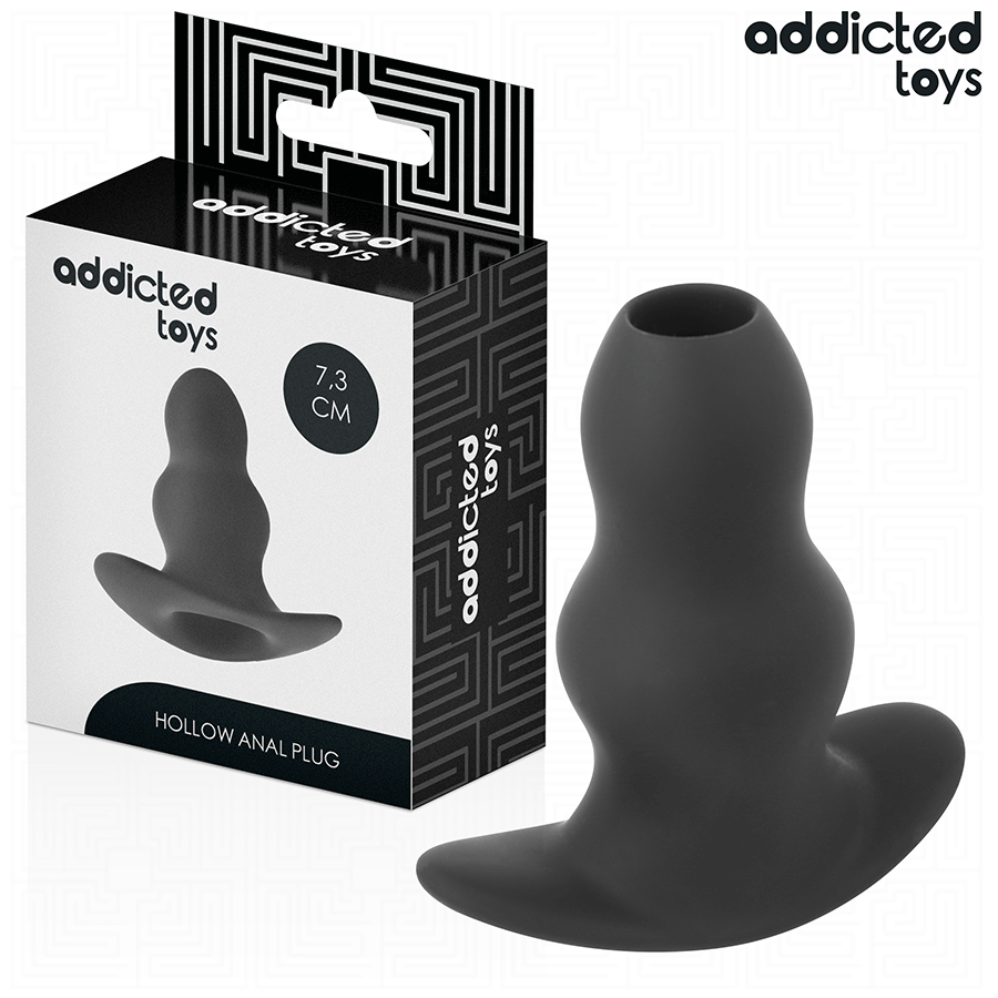Addicted Toys – Plug anal hueco de silicona, tallas S a XXL – Talla S · 7,3 cm