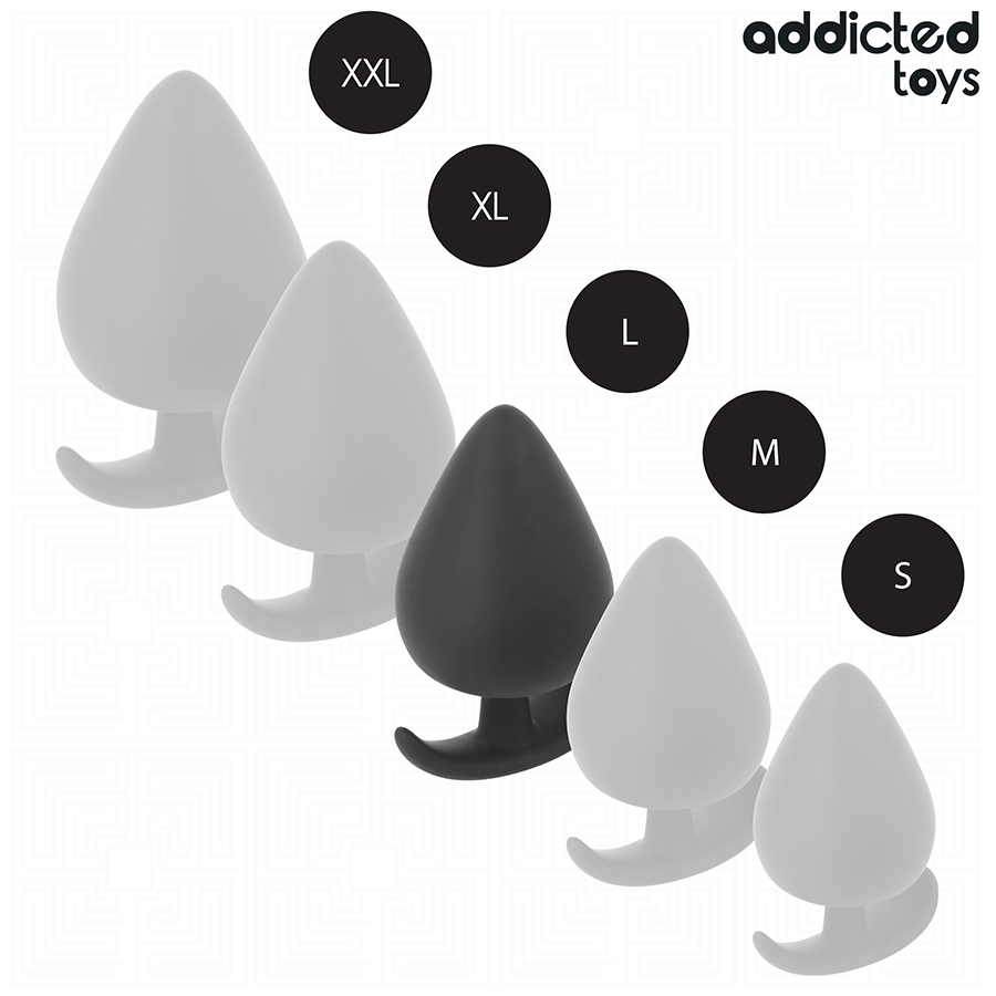 Addicted Toys – Plug anale in silicone opaco a punta arrotondata – Taglia L · 8 cm