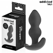 Addicted Toys – Analplug mit zwei Wölbungen aus Silikon, 2 Größen – Größe S · 10,3 cm