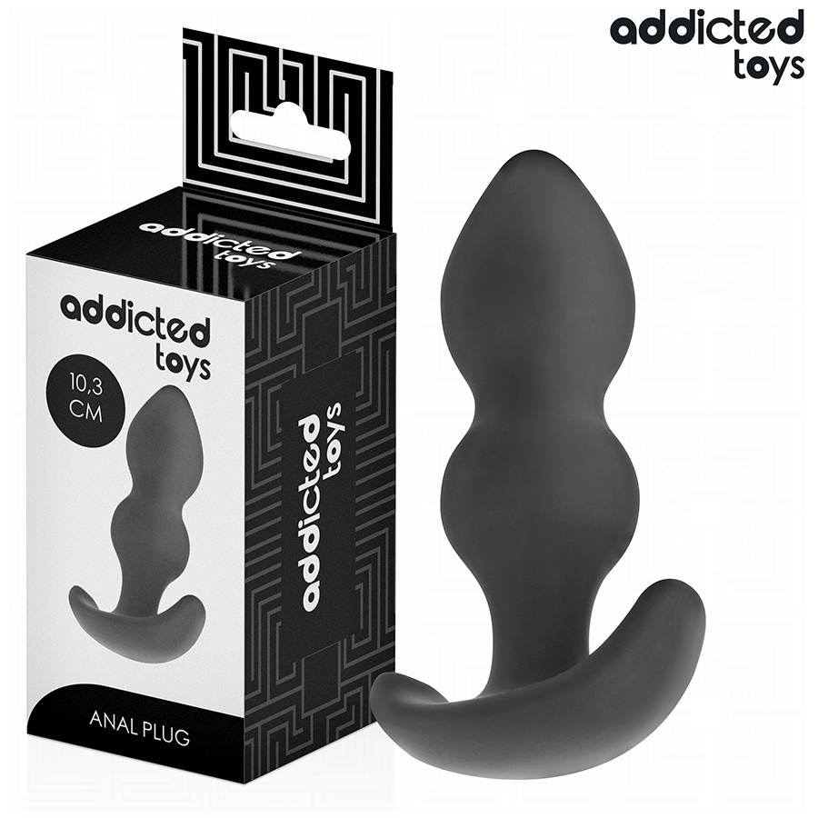 Addicted Toys — Plug anal à deux renflements — Taille S · 10,3 cm