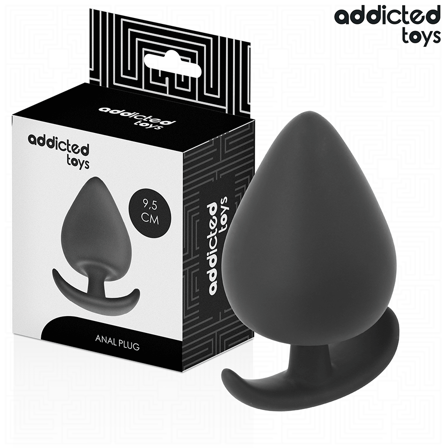 Addicted Toys – Plug anale in silicone opaco a punta arrotondata – Taglia XL · 9,5 cm