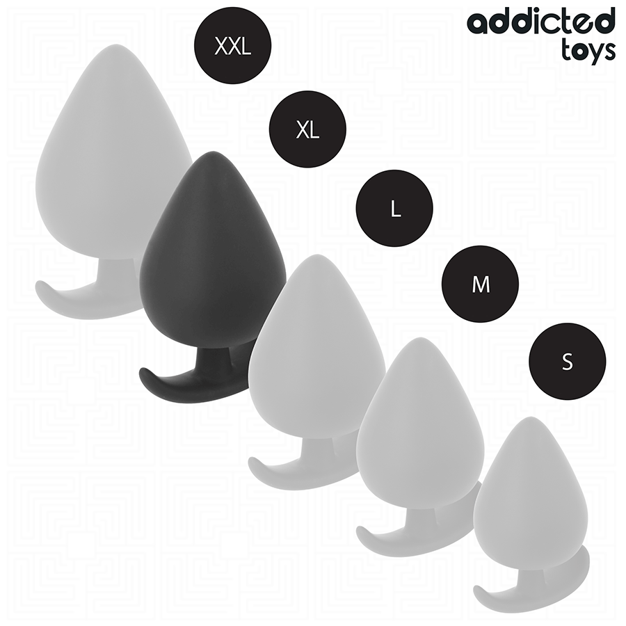 Addicted Toys – Plug anale in silicone opaco a punta arrotondata – Taglia XL · 9,5 cm