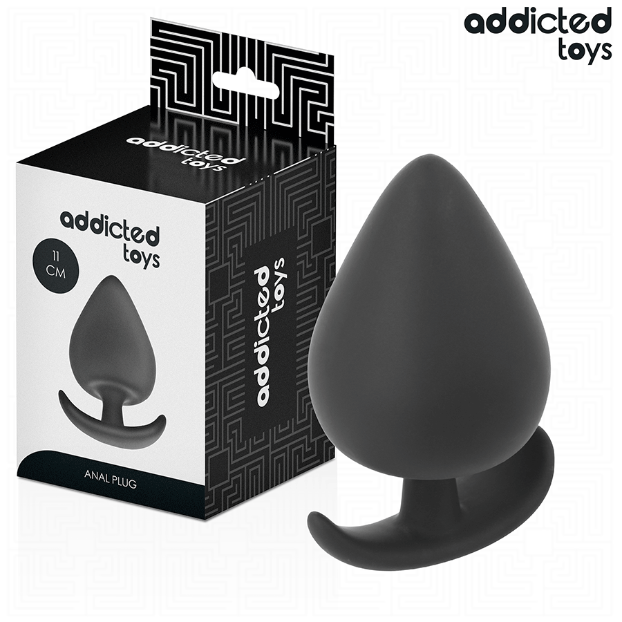 Addicted Toys – Plug anale in silicone opaco a punta arrotondata – Taglia XXL · 11 cm