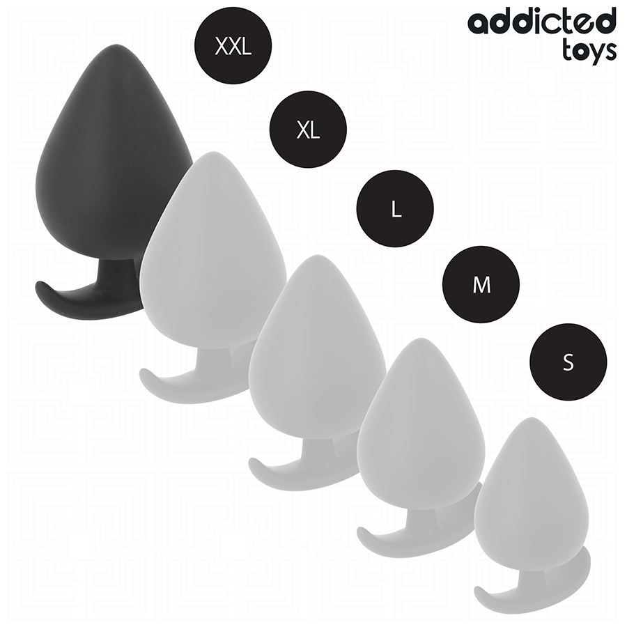 Addicted Toys – Plug anale in silicone opaco a punta arrotondata – Taglia XXL · 11 cm