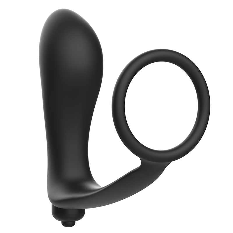 Addicted Toys – Vibrierender Analplug mit Penisring, gebogen