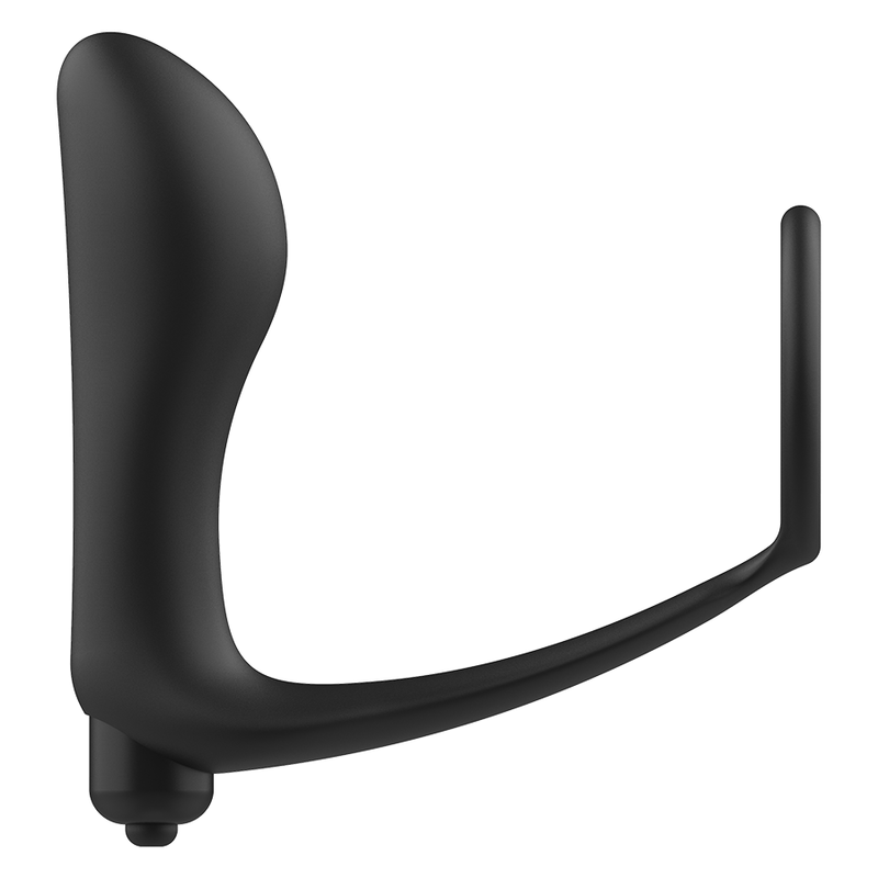 Addicted Toys – Vibrierender Analplug mit Penisring, gebogen
