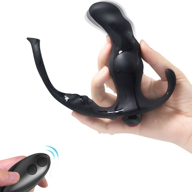 Armony Knight, vibratore anale per la prostata con anello e telecomando, nero