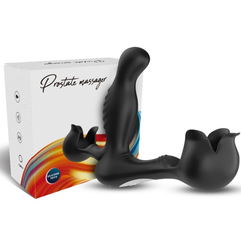 Armony Surround, vibrador anal con estimulador testicular y mando a distancia, negro