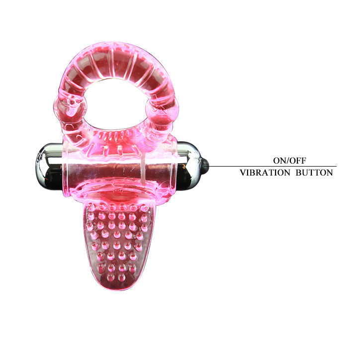 Baile — Anneau pénis vibrateur rose sweet ABS 10 rythmes