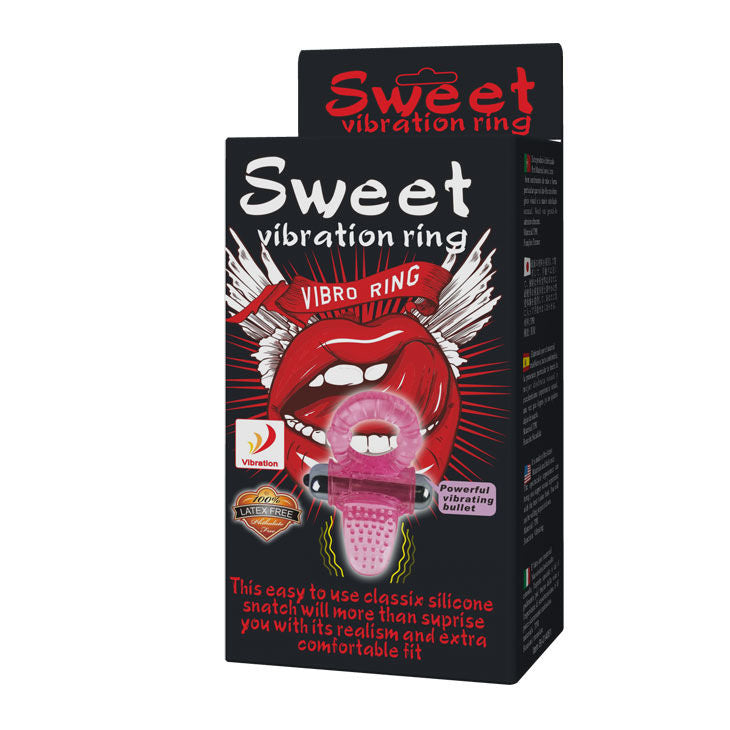 Baile — Anneau pénis vibrateur rose sweet ABS 10 rythmes