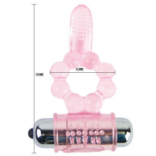 Baile Pleasure Tongue – Vibrierender Penisring mit Zunge, Silikon