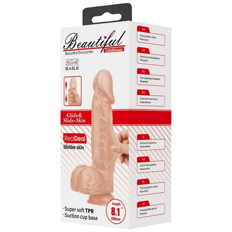 Baile Catoblepas — Gode réaliste à ventouse